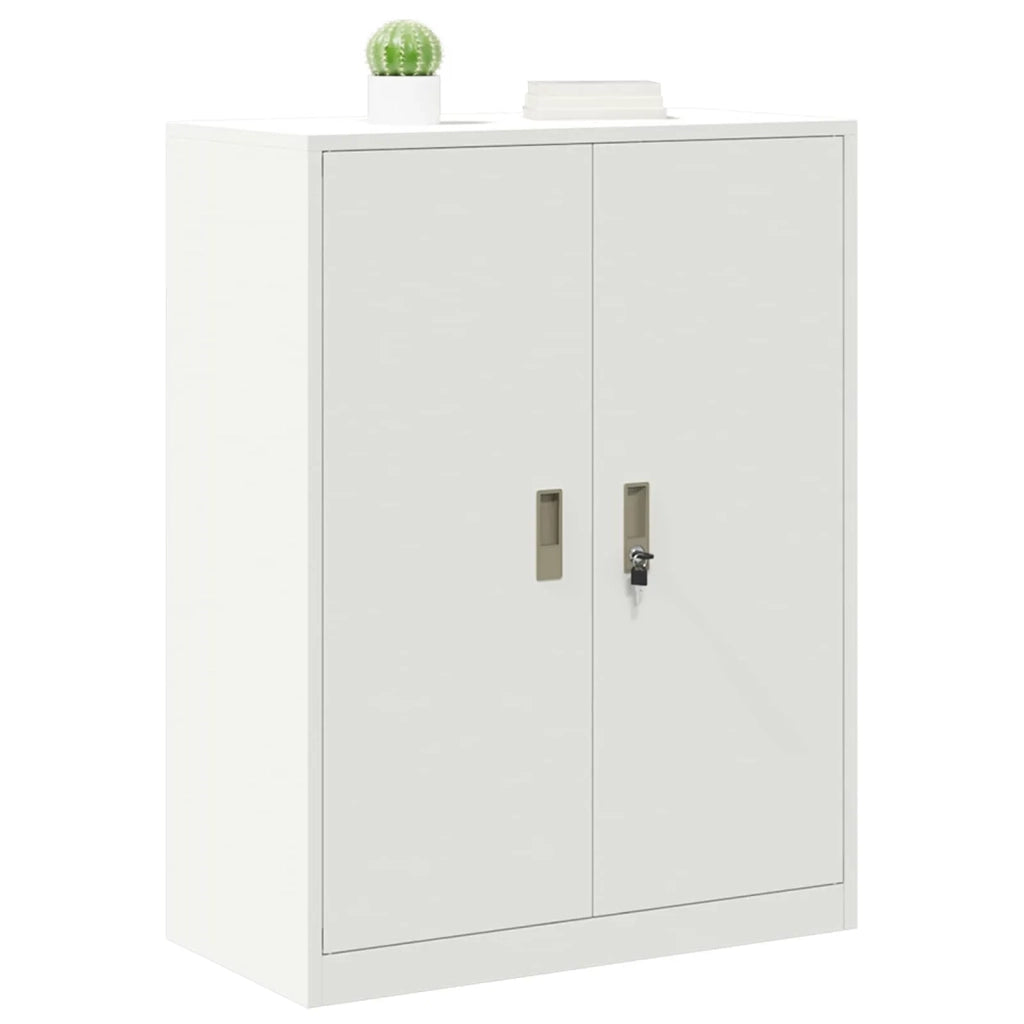 Armadio Bianco 80 x 40 x 105 cm Acciaio