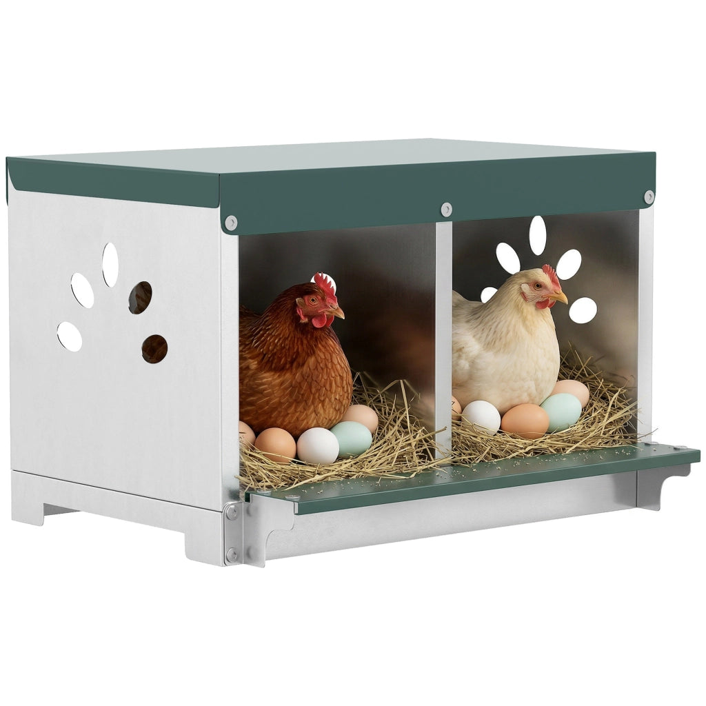 Pollai per Galline Ovaiole ¨C Zephmum ¨C Acciaio, Base Rialzata