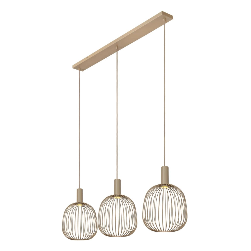 Lampada sospesa industrial Esterel 3xGU10 taupe Lucide