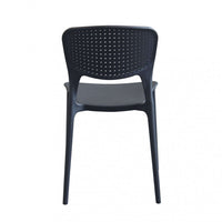 Sedia Mets 56x46x80 h cm in Plastica Antracite