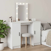 Tavolo da Trucco Bianco 102 x 33 x 135 cm Legno multistrato 865181