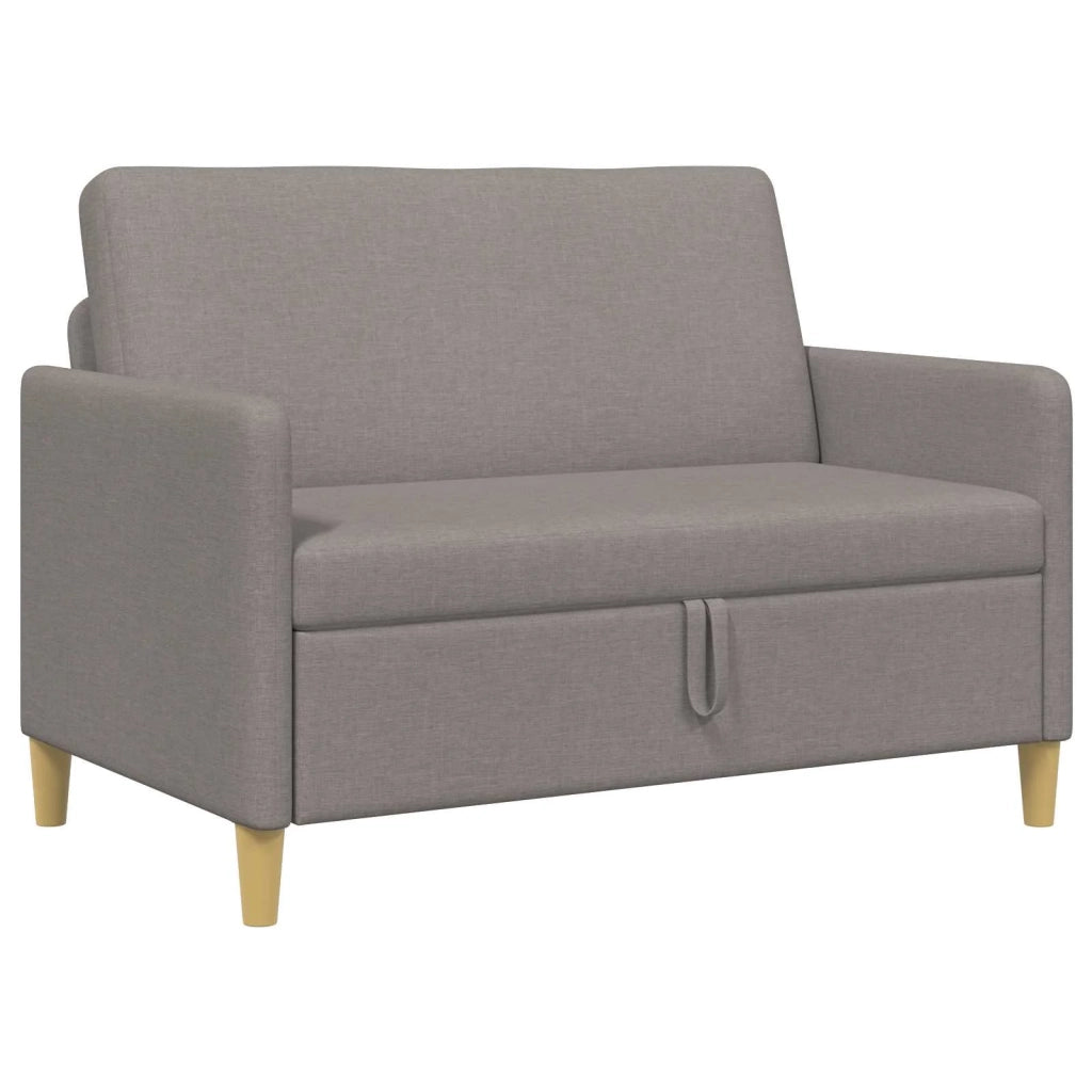 Divano con Storage Tortora 122 x 78 x 87 cm Poliestere 42036897