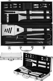 Set di accessori per barbecue in acciaio inossidabile - Luxe - duraturo - set di accessori per barbecue
