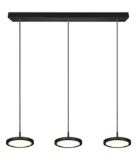 Lampada a Sospensione da Interno a LED in Metallo Nero Opaco