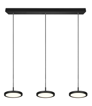 Lampada a Sospensione da Interno a LED in Metallo Nero Opaco