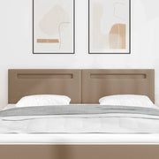 Testiera LED Cappuccino 180 cm Pelle Sintetica 42007312