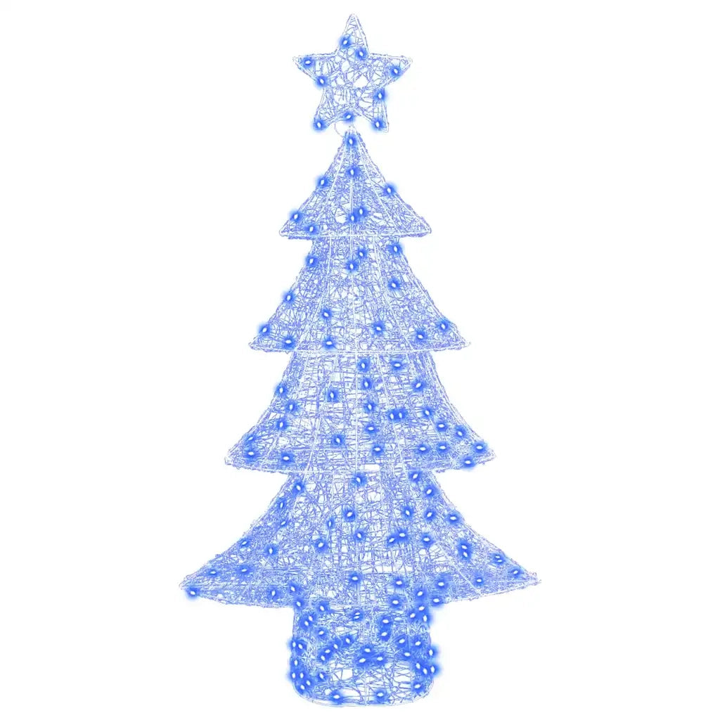 Albero di Natale | Decorazioni natalizie con 160 LED Blu 150 cm Acrilico