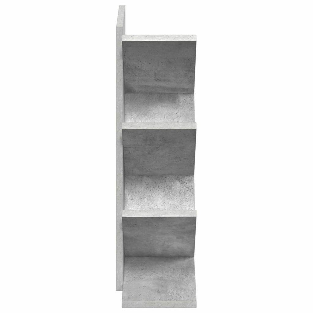 Libreria ad Albero 4 Ripiani 30 x 18 x 60 cm Grigio Cemento 8012367