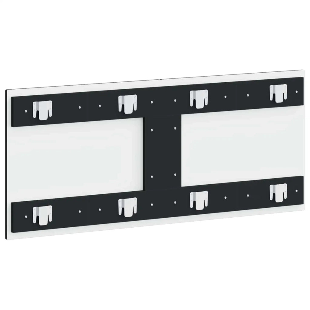 Testiera da Muro BREDA Nero Legno ingegnerizzato 897626