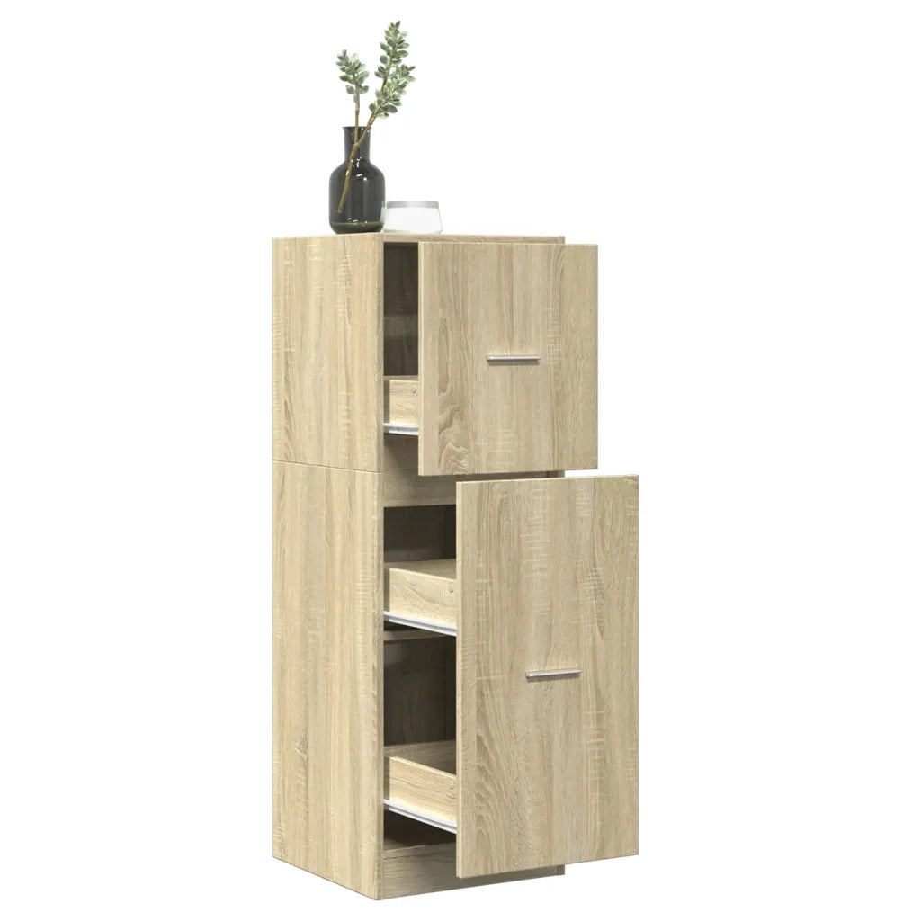 vidaXL Armadietto da Farmacia Rovere Sonoma 40x41x118 cm in Truciolato