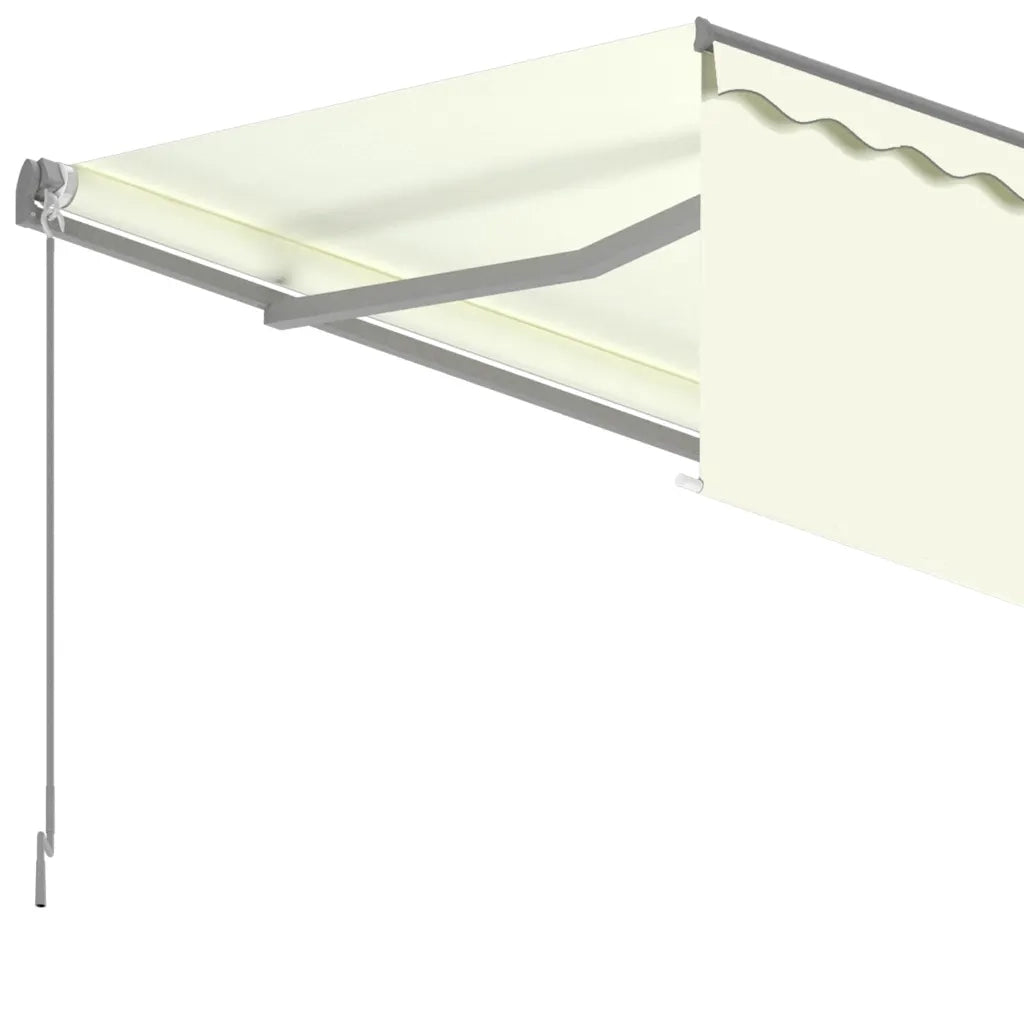 Tenda da Sole Retrattile Manuale con Parasole 3x2,5 m Crema 3069377