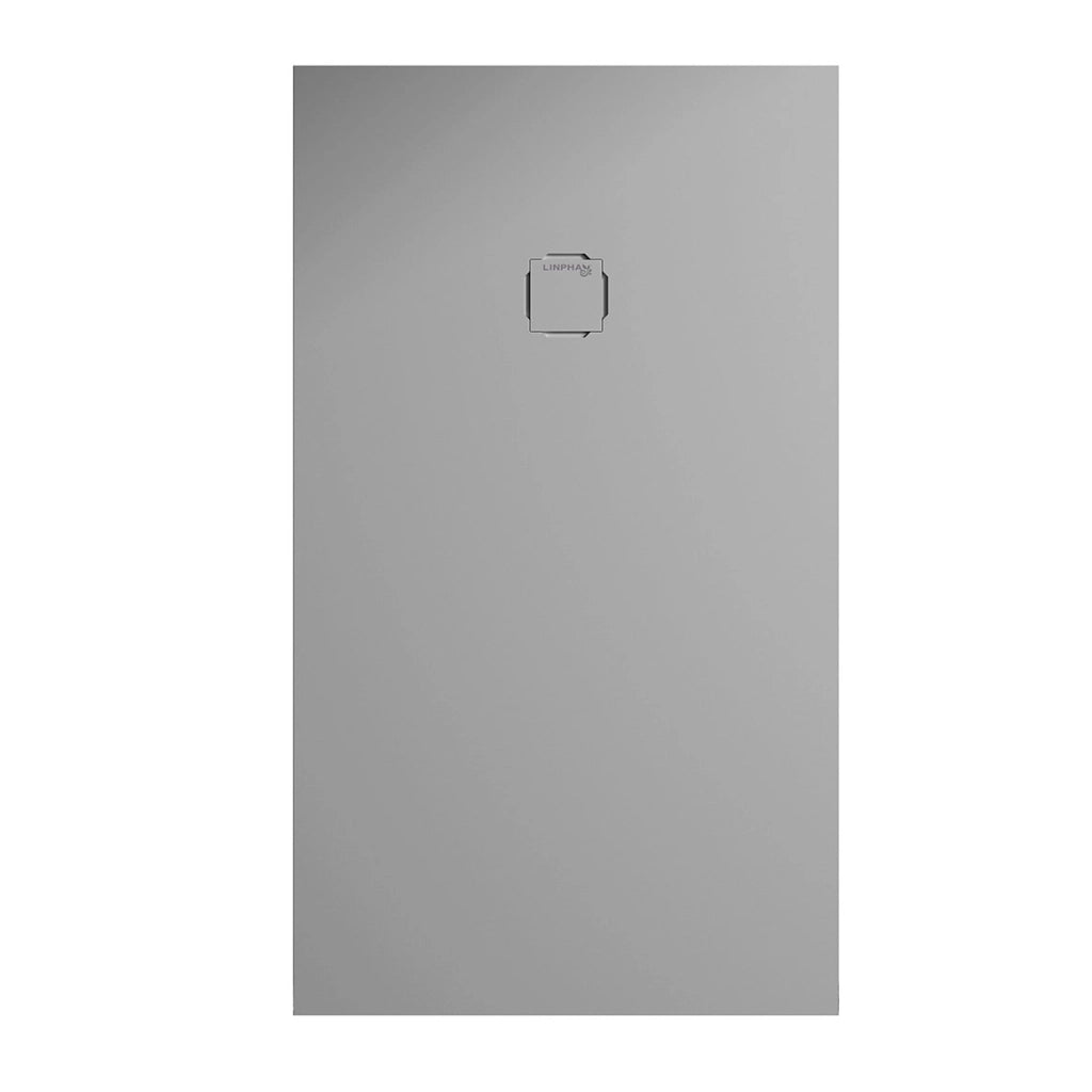 Piatto doccia rettangolare 90X120 cm effetto liscio marmoresina HARMONY Cemento