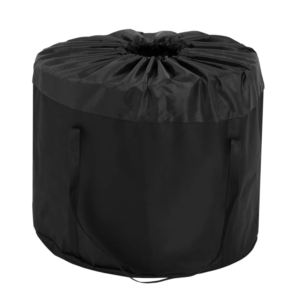 Braciere da esterno in acciaio inox con griglia 50 x 50 x 45 cm acciaio inox PU PVC nero e argento 14_0008435