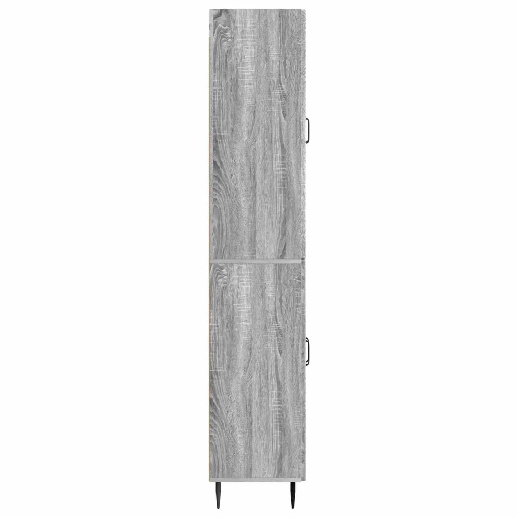 Set di armadi 2 pcs Sonoma grigio 66 x 34,5 x 89,5 cm