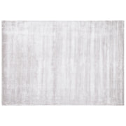 Tappeto in viscosa grigio chiaro 160 x 230 cm a pelo corto capitonné moderno