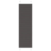 Tenda Plissettata Nera 60x200 cm Larghezza Tessuto 59,4 cm