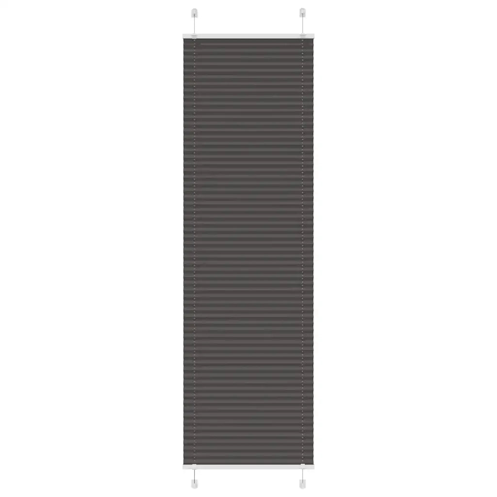 Tenda Plissettata Nera 60x200 cm Larghezza Tessuto 59,4 cm