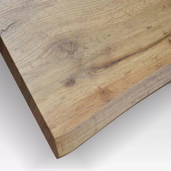 Tavolo fisso rettangolare legno rovere rustico 160x90x76 (984) - Mobili 2G