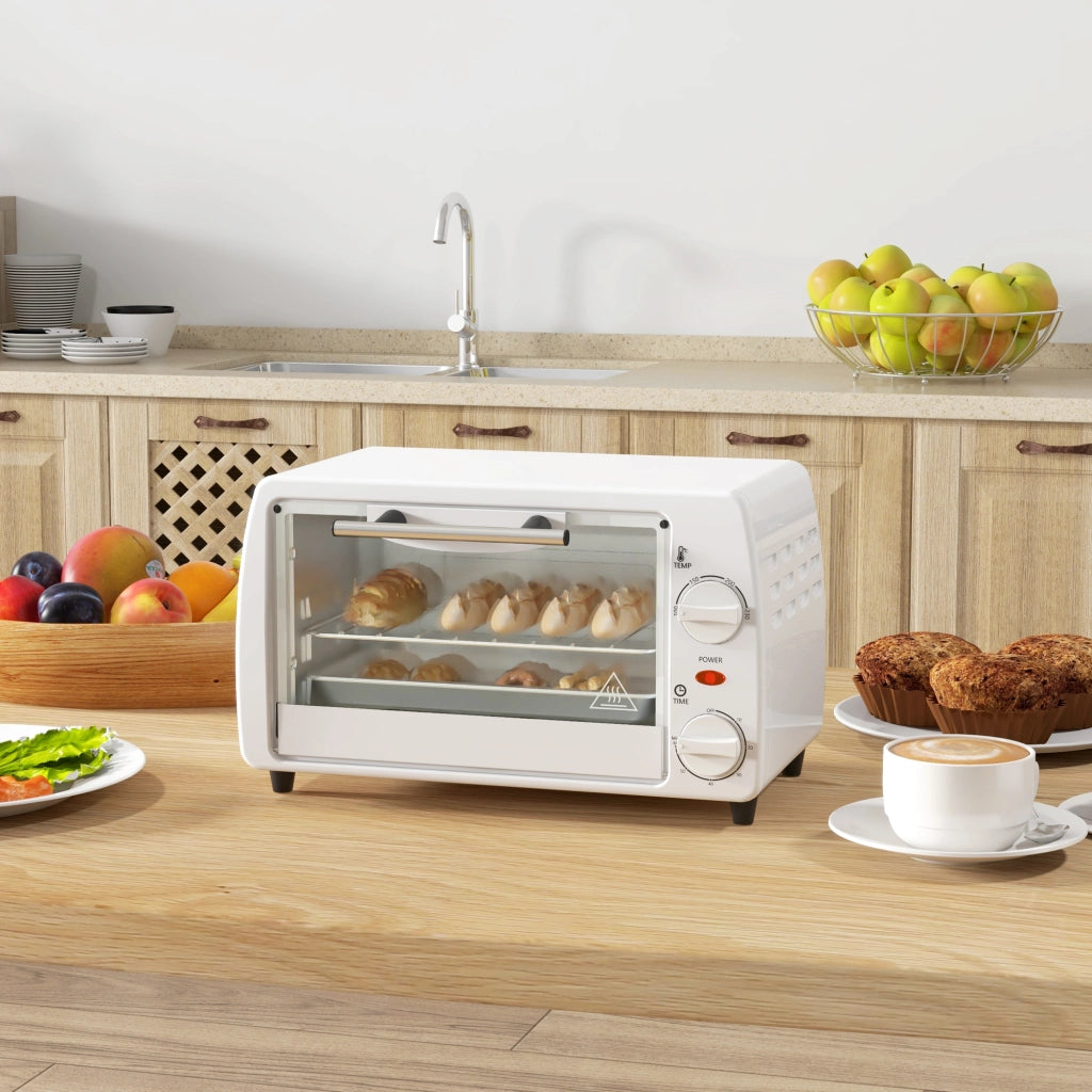 Forno Elettrico da Tavolo 10L ¨C Xylo ¨C 750W 230¡ãC Timer Bianco 36,5x26x22cm