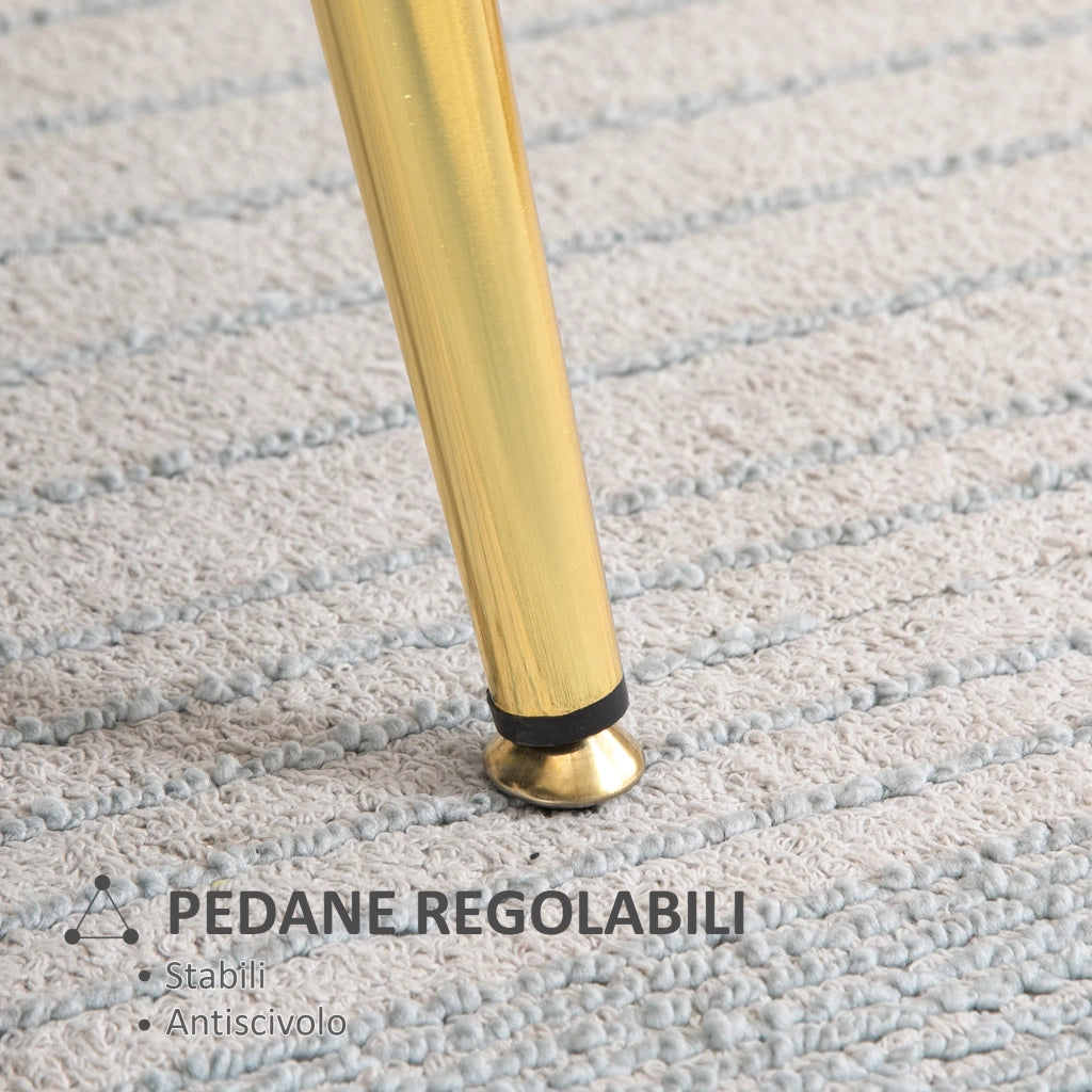 Poltrona Vintage con Schienale Alto ¨C zephmum ¨C Giallo 76x67x74cm