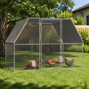 Chicken Cage, Silver And Grey, 3x2x2 M, Galvanized Steel