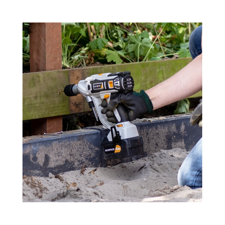 BATAVIA Trapano avvitatore a batteria TWIN DRILL 18V MAXXPACK | escl. Caricabatterie