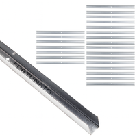 Guida u standard 2 m profilo preforato sp 0,6 mm fissaggio cartongesso 24 pezzi *** misure 30 x 28 x 30 mm, confezione 1