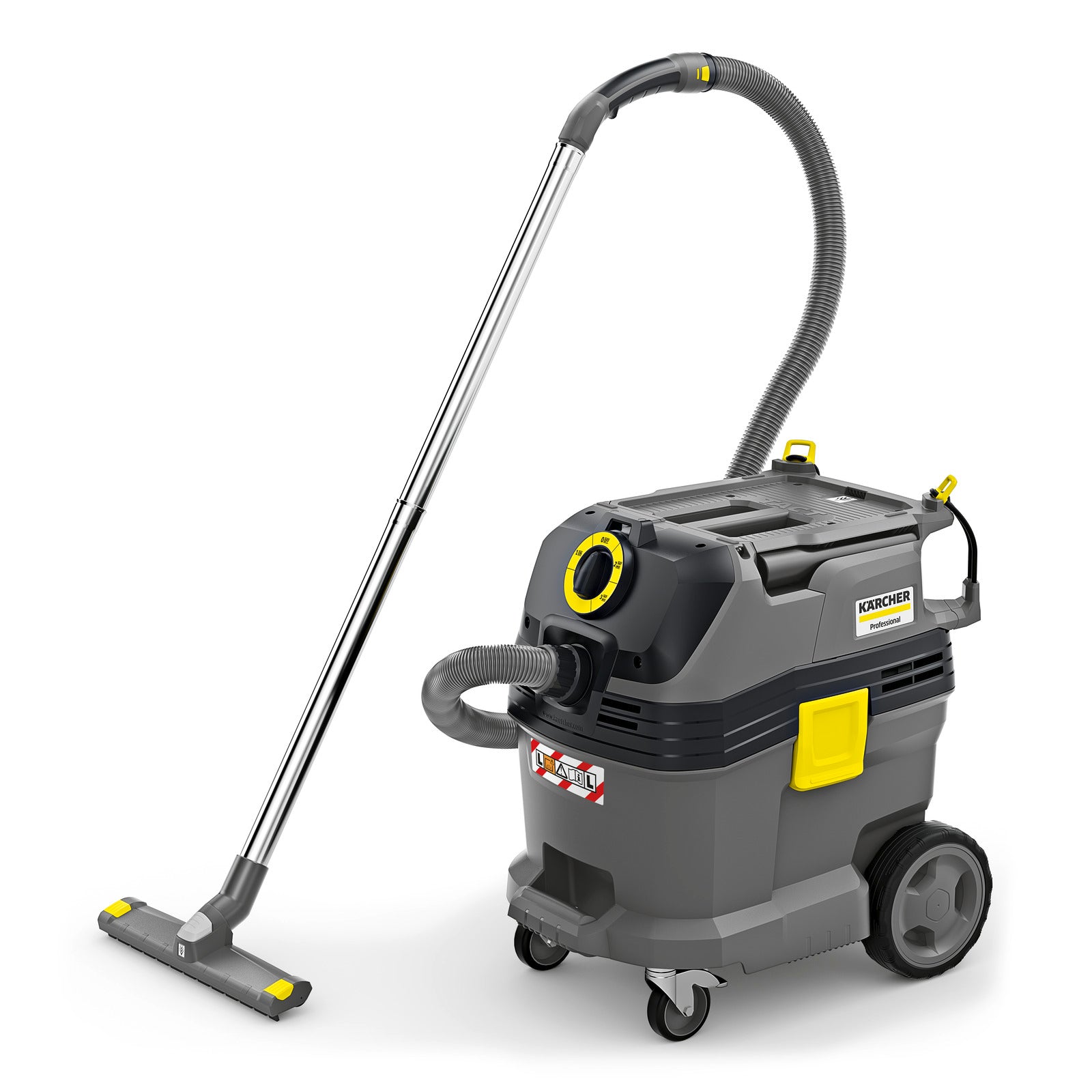 KARCHER Bidone aspiratutto Professionale NT 30/1 Tact - Portata aria: 74 l/s - Aspirazione: 273 / 27.3 mbar / kPa - Capacità del contenitore: 30 l