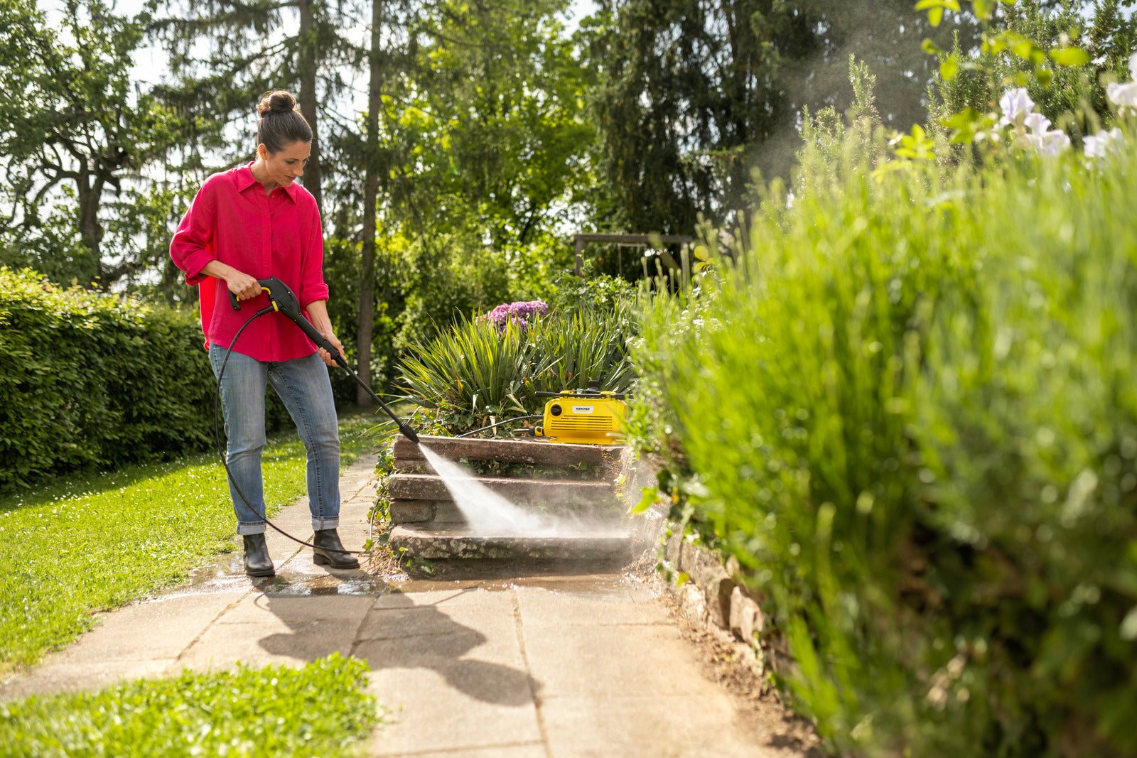 KARCHER Idropulitrice K 2 Premium Horizontal - Pressione: 20 – max. 110   - Portata: max. 360 l/h - Resa per area: 20 m²/h