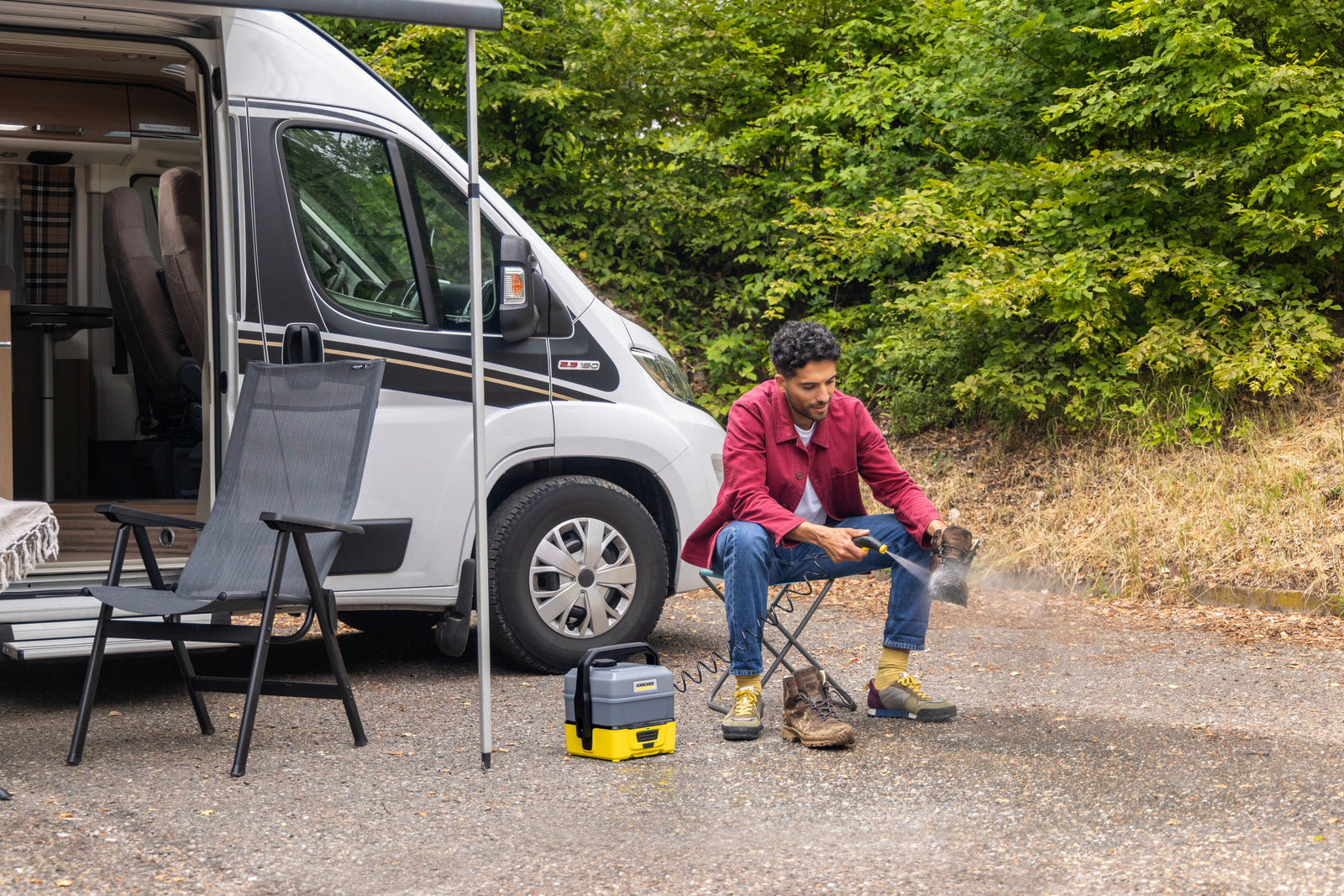 KARCHER Idropulitrici portatili OC 3 Plus Car - Portata: max. 2 l/min - Tipo di batteria: Batteria agli ioni di litio  - Autonomia: 15 min