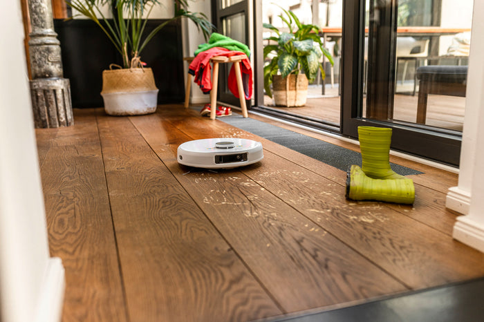 KARCHER Robot aspira e lava RCV 5 - Tempo di ricarica della batteria: 230 min - Capacità della batteria: 5.2 Ah - Autonomia per carica: 120 min