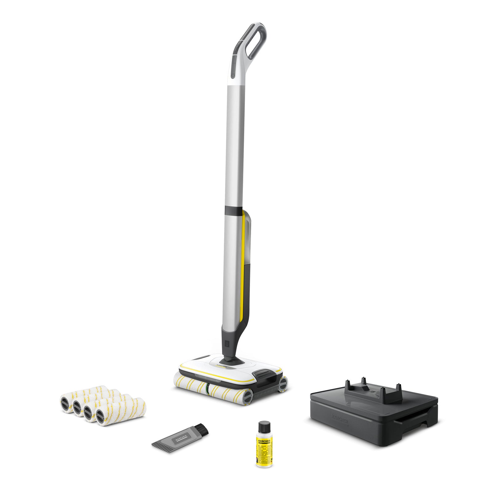KARCHER Lavapavimenti FC 7 Cordless Extra - Prestazioni di area per carica della batteria: circa. 175 m² - Capacità serbatoio acqua dolce: 400 ml - Capacità serbatoio acqua sporca: 200 ml