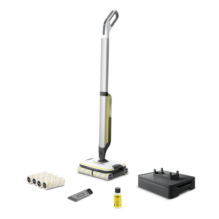 KARCHER Lavapavimenti FC 7 Cordless Extra - Prestazioni di area per carica della batteria: circa. 175 m² - Capacità serbatoio acqua dolce: 400 ml - Capacità serbatoio acqua sporca: 200 ml