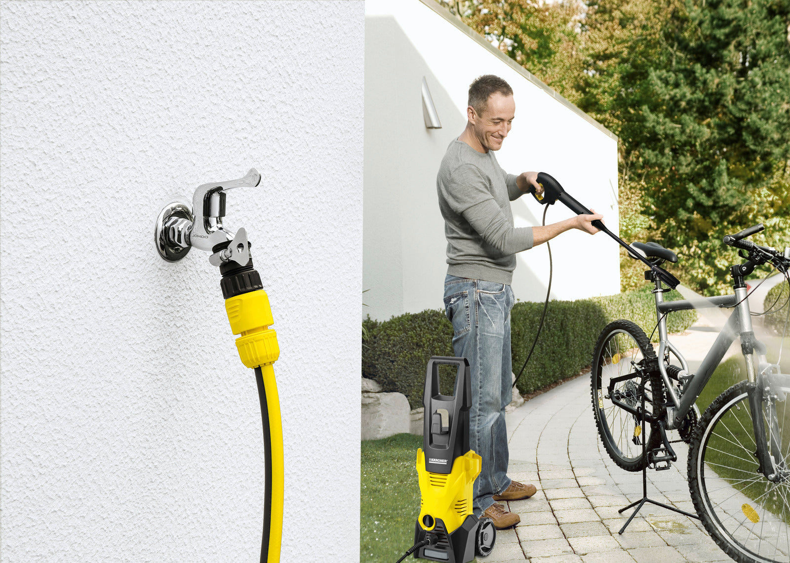 KARCHER Idropulitrice K 3 - Pressione: 20  max. 120 / 2  max. 12 bar / MPa - Portata: max. 380 l/h - Potenza allacciata: 1.6 kW