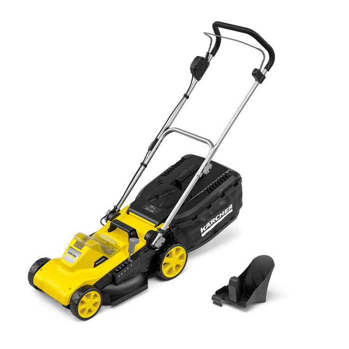 KARCHER Rasaerba a batteria LMO 3-18 - Piattaforma batteria: Piattaforma Battery Power+ 18 V  - Larghezza di taglio: 34 cm - Altezza di taglio: 25  60 mm