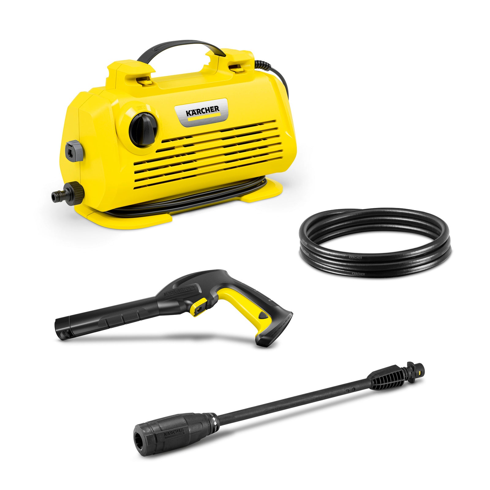 KARCHER Idropulitrice K 2 Horizontal VPS - Allacciamento elettrico: 1 / 220 – 240 / 50 – 60 V / Hz - Pressione: 20 – max. 110 bar - Portata: max. 360 l/h