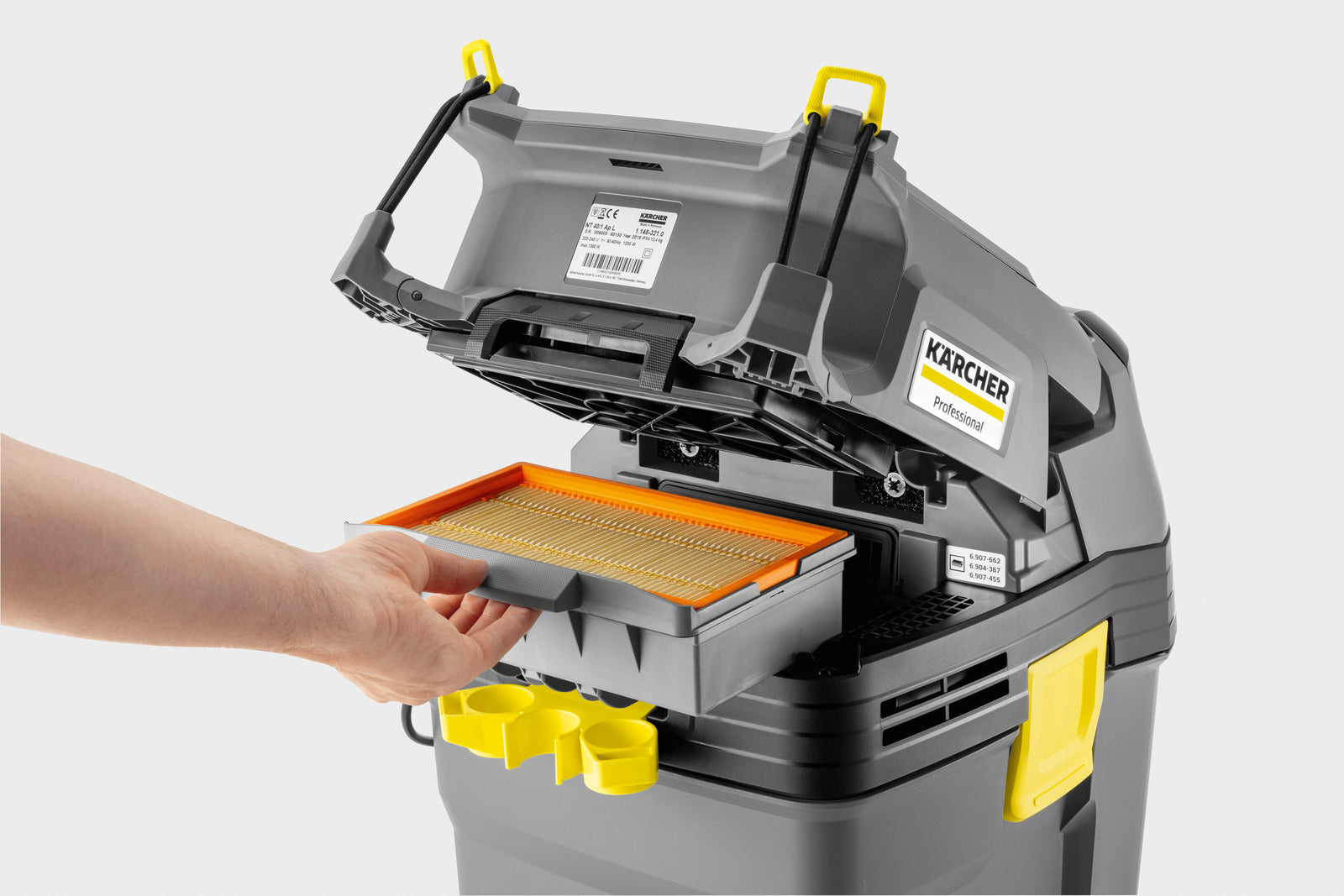 KARCHER Bidone aspiratutto Professionale NT 30/1 Ap L - Portata aria: 74 l/s - Aspirazione: 273 / 27.3 mbar / kPa - Capacità del contenitore: 30 l