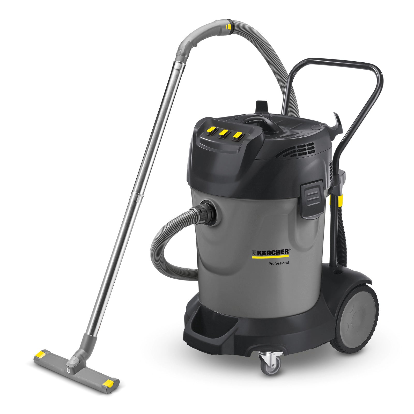 KARCHER Bidone aspiratutto Professionale NT 70/3 - Portata aria: 3 x 74 l/s - Aspirazione: 254 / 25.4 mbar / kPa - Capacità del contenitore: 70 l