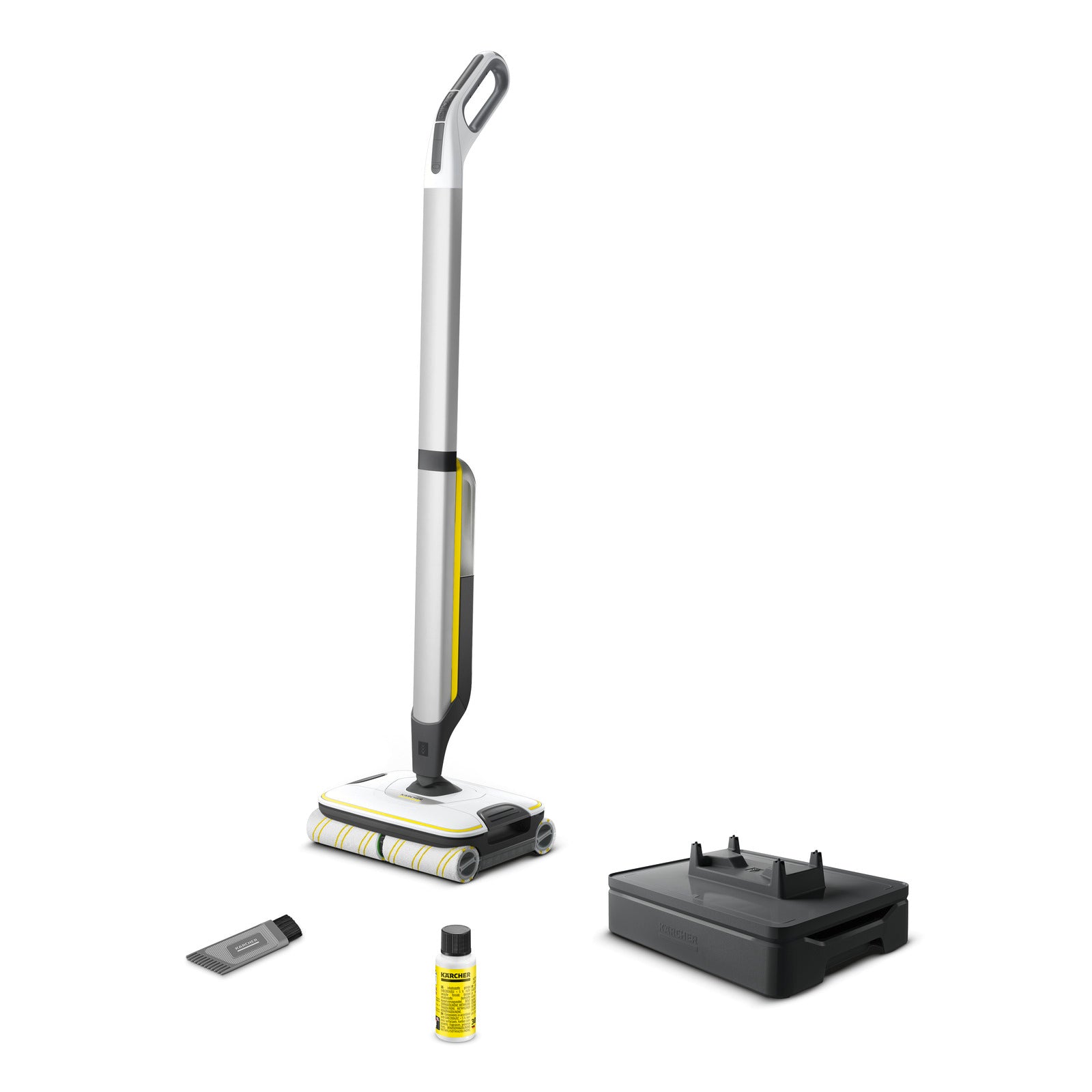 KARCHER Lavapavimenti senza fili FC 7 Cordless - Prestazioni di area per carica della batteria: circa. 175 m² - Capacità serbatoio acqua dolce: 400 ml - Capacità serbatoio acqua sporca: 200 ml