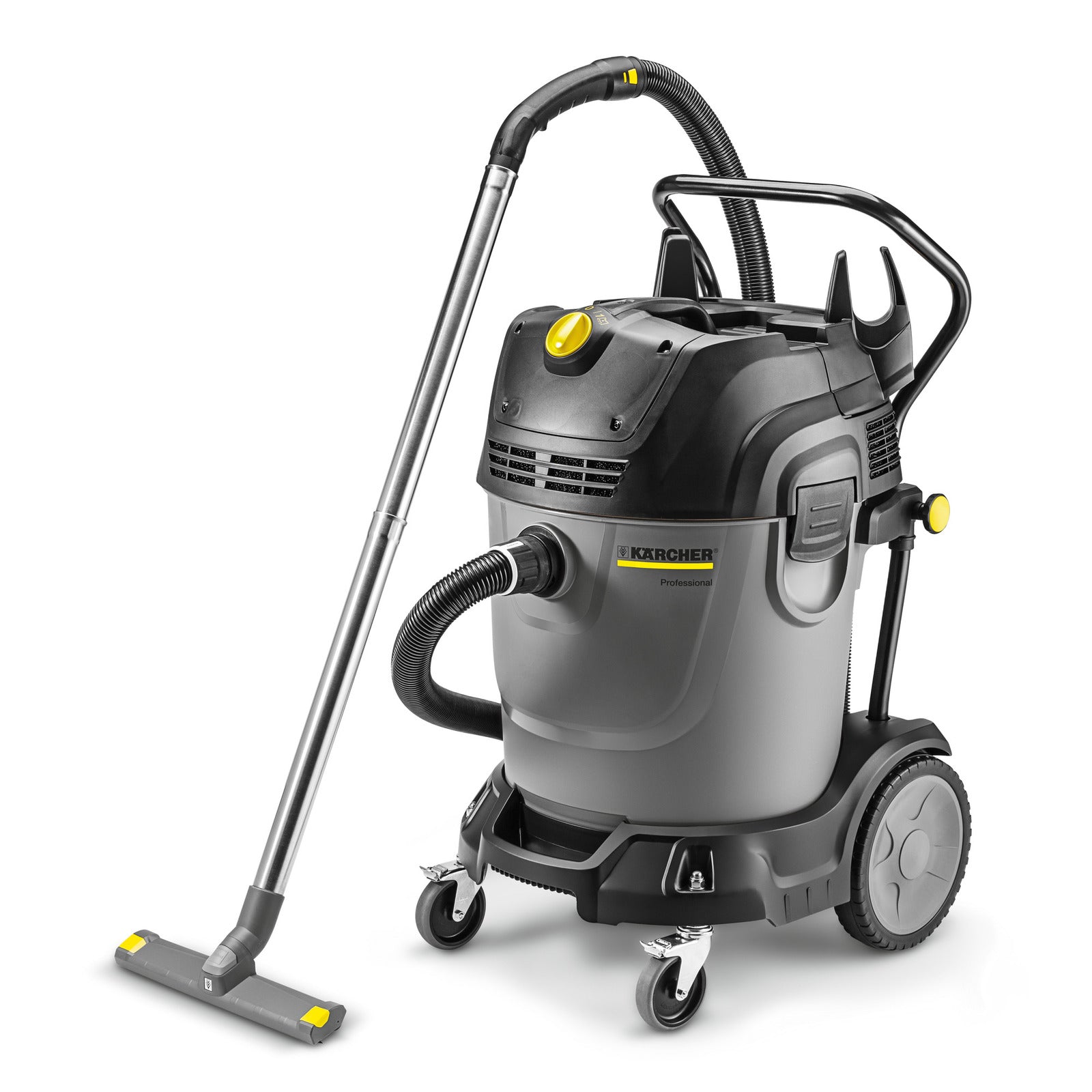 KARCHER Bidone aspiratutto Professionale NT 65/2 Tact² - Portata aria: 2 x 74 l/s - Aspirazione: 254 / 25.4 mbar / kPa - Capacità del contenitore: 65 l