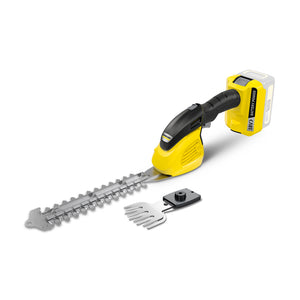 KARCHER Tagliaerba e arbusti a batteria GSH 18-10 Battery - Piattaforma batteria: Piattaforma Battery Power+ 18 V  - Lunghezza di taglio della lama dell'arbusto: 20 cm - Passo del dente della lama dell'arbusto: 10 mm