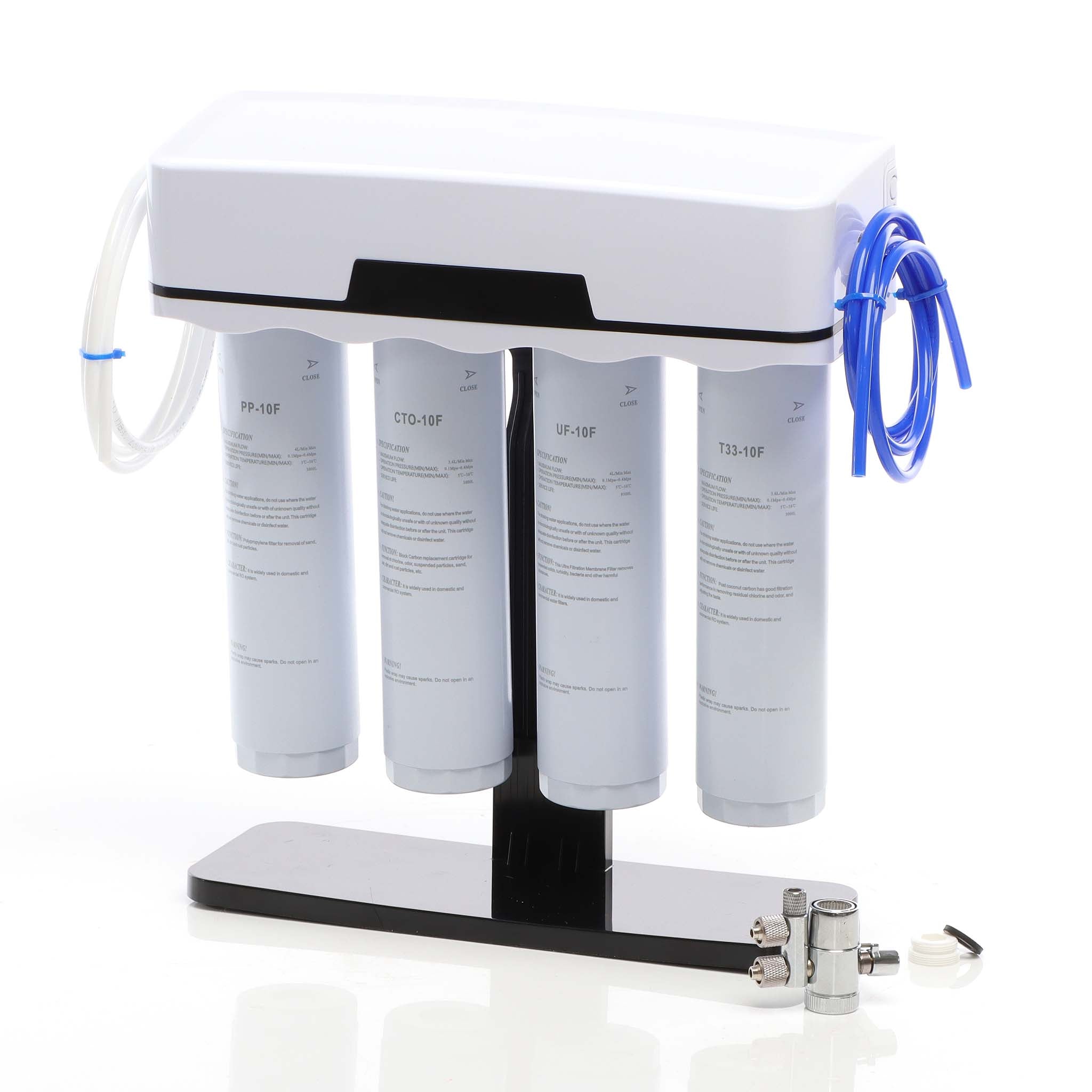 Filtro acqua NW-4-PPCTOUFT33, Sistema di filtrazione a 4 livelli con cartucce, montaggio a parete