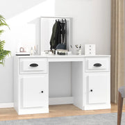 Toeletta con Specchio Bianco 130x50x132,5 cm