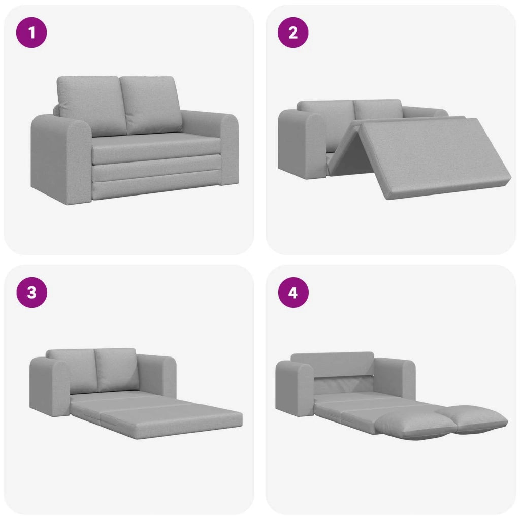 Divano letto Grigio Nuvola 148 x 71 x 83 cm Tessuto 4106682