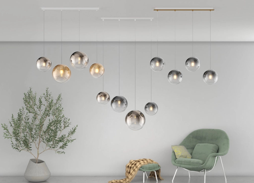 SOSPENSIONE 1 LUCE ATTACCO E27 IN VETRO BIG ECLIPSE D20CM BRONZO ROSONE ACQUISTABILE SEPARATAMENTE