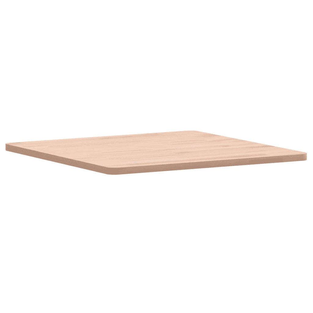 Piano per Tavolo | Superficie Tavolo | Piano Scrivania 50x50x1,5 cm Quadrato Legno Massello di Faggio