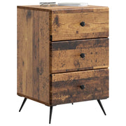Comodino | Armadio da Notte | Mobiletto da notte con cassetto Legno antico 43 x 41 x 66,5 cm