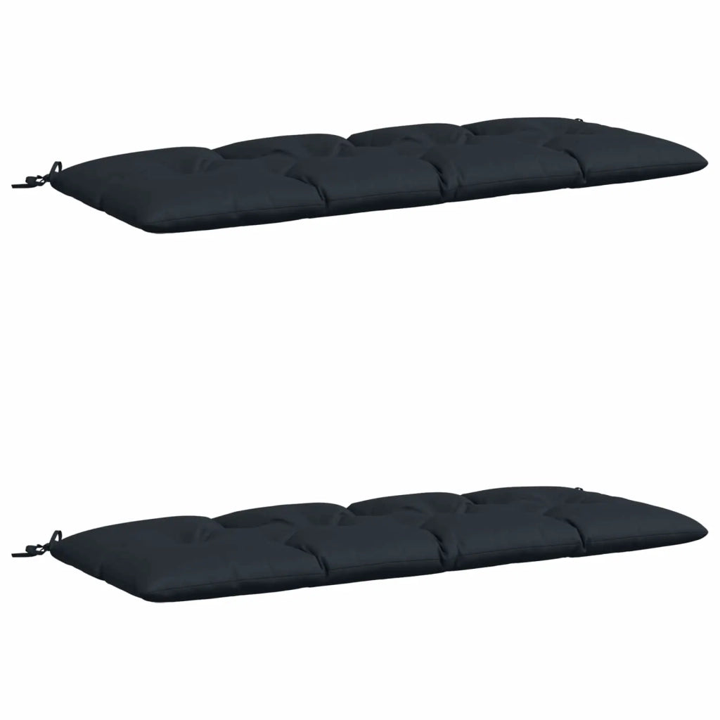 Cuscini per Panchina a 2 Pezzi VIANEN 100% Poliestere Blu Scuro 952835