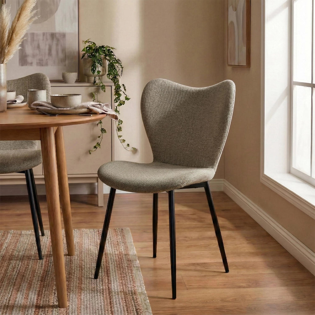 Sedia per sala da pranzo in tessuto Maika 2