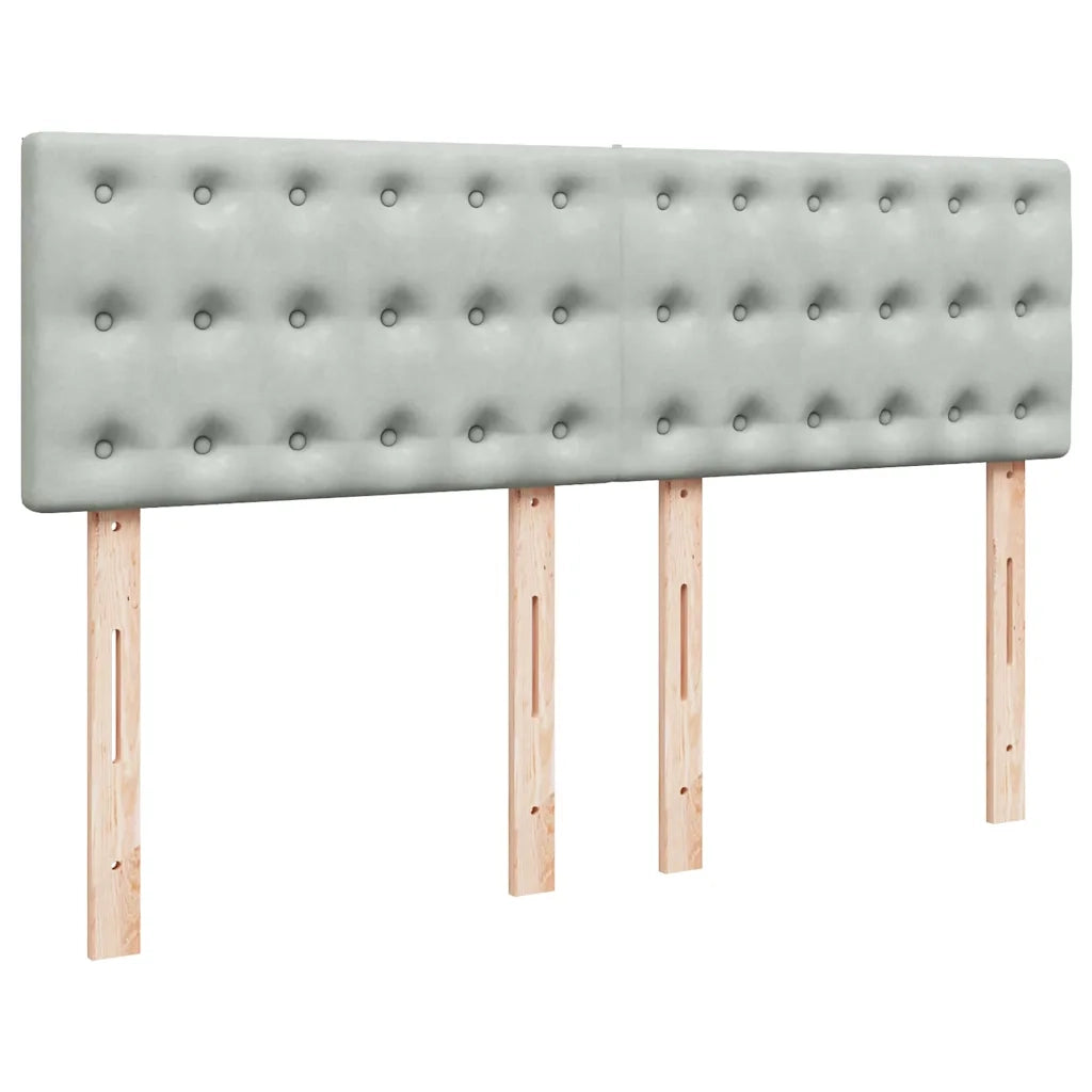 Struttura Letto Pouf con Materasso 140x200 cm in Velluto 3311921